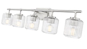 Landon 5 Light 42" Vanity in Brushed Nickel