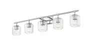 Landon 5 Light 42" Vanity in Chrome