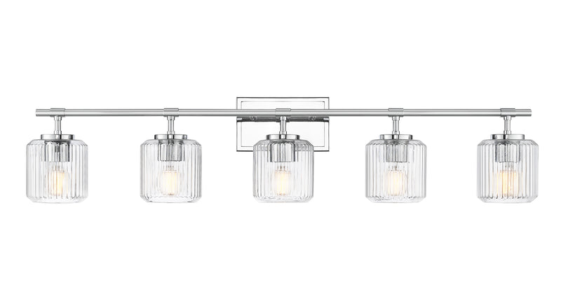 Landon 5 Light 42" Vanity in Chrome
