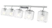 Landon 5 Light 42" Vanity in Chrome