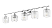 Landon 5 Light 42" Vanity in Chrome