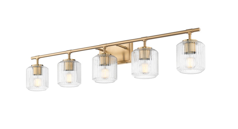 Landon 5 Light 42" Vanity in Modern Gold