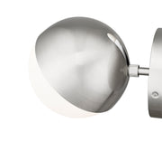 Realm Sphere 1 Light 6.25" Wall Sconce in Brushed Nickel