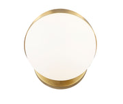 Realm Sphere 1 Light 6.25" Wall Sconce in Modern Gold