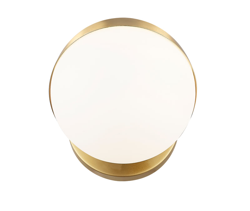Realm Sphere 1 Light 6.25" Wall Sconce in Modern Gold