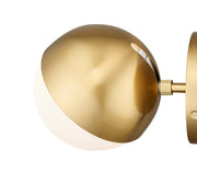Realm Sphere 1 Light 6.25" Wall Sconce in Modern Gold