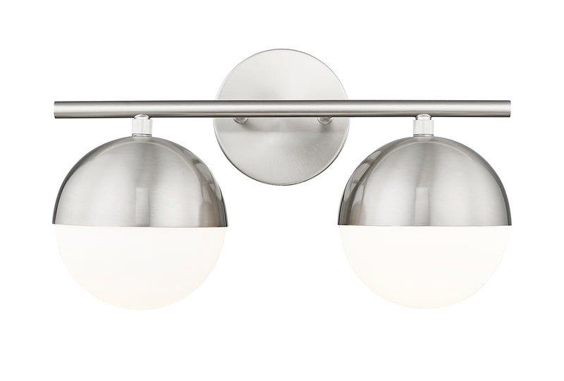 Realm Sphere 2 Light 16" Vanity in Brushed Nickel