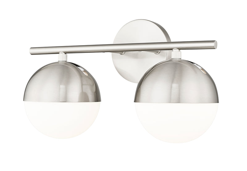 Realm Sphere 2 Light 16" Vanity in Brushed Nickel