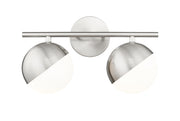 Realm Sphere 2 Light 16" Vanity in Brushed Nickel