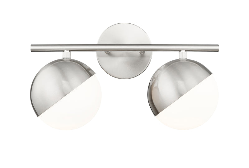 Realm Sphere 2 Light 16" Vanity in Brushed Nickel