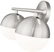 Realm Sphere 2 Light 16" Vanity in Brushed Nickel