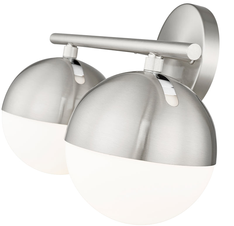 Realm Sphere 2 Light 16" Vanity in Brushed Nickel