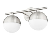 Realm Sphere 2 Light 16" Vanity in Brushed Nickel