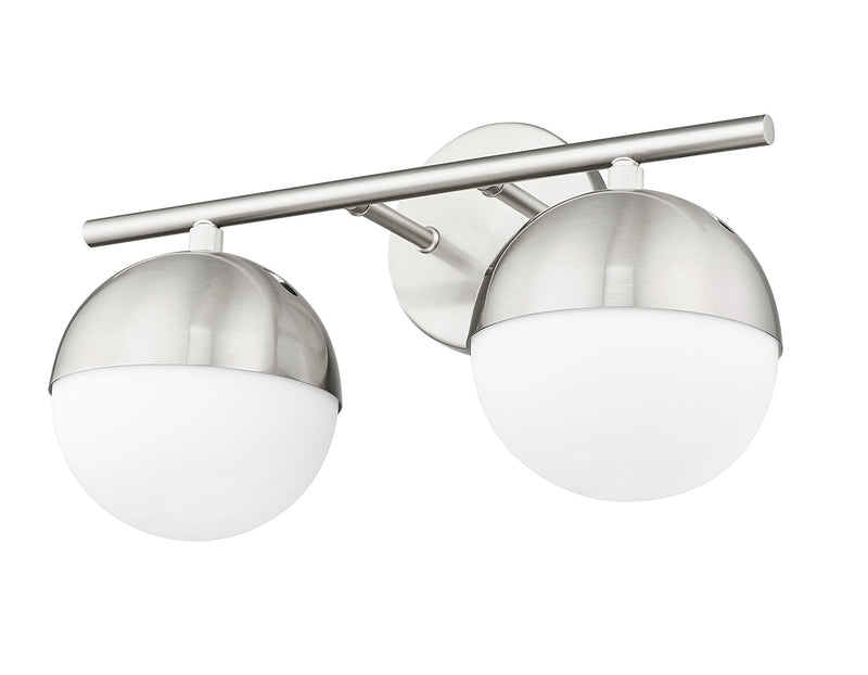 Realm Sphere 2 Light 16" Vanity in Brushed Nickel