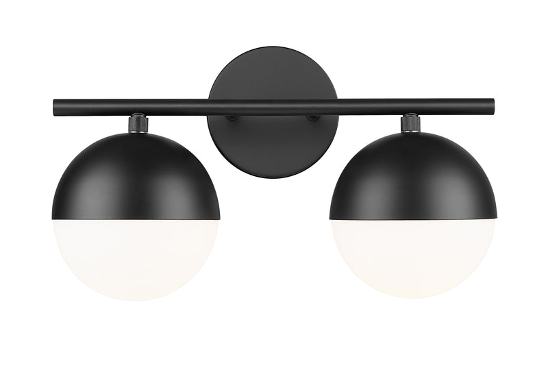 Realm Sphere 2 Light 16" Vanity in Matte Black