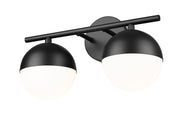 Realm Sphere 2 Light 16" Vanity in Matte Black