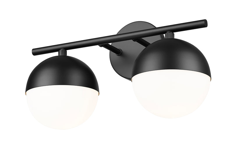 Realm Sphere 2 Light 16" Vanity in Matte Black
