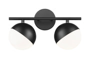 Realm Sphere 2 Light 16" Vanity in Matte Black
