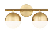 Realm Sphere 2 Light 16" Vanity in Modern Gold