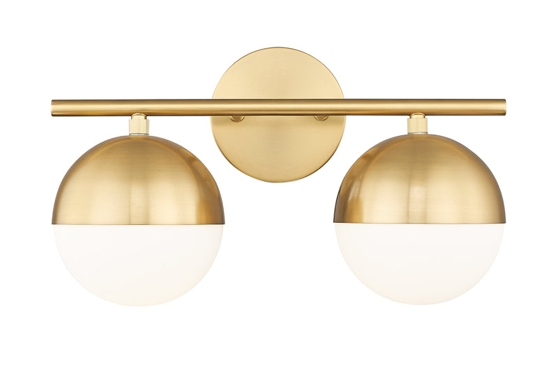 Realm Sphere 2 Light 16" Vanity in Modern Gold