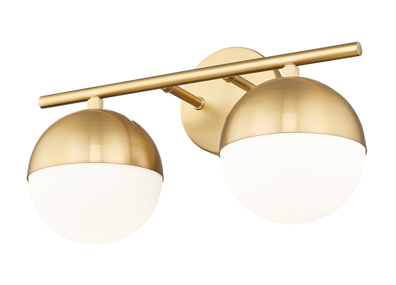 Realm Sphere 2 Light 16" Vanity in Modern Gold