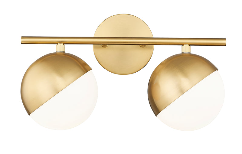 Realm Sphere 2 Light 16" Vanity in Modern Gold