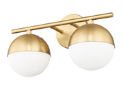 Realm Sphere 2 Light 16" Vanity in Modern Gold