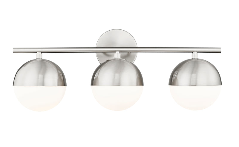 Realm Sphere 3 Light 24" Vanity in Brushed Nickel