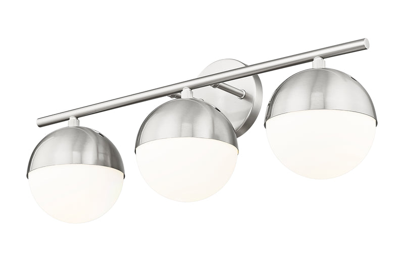 Realm Sphere 3 Light 24" Vanity in Brushed Nickel