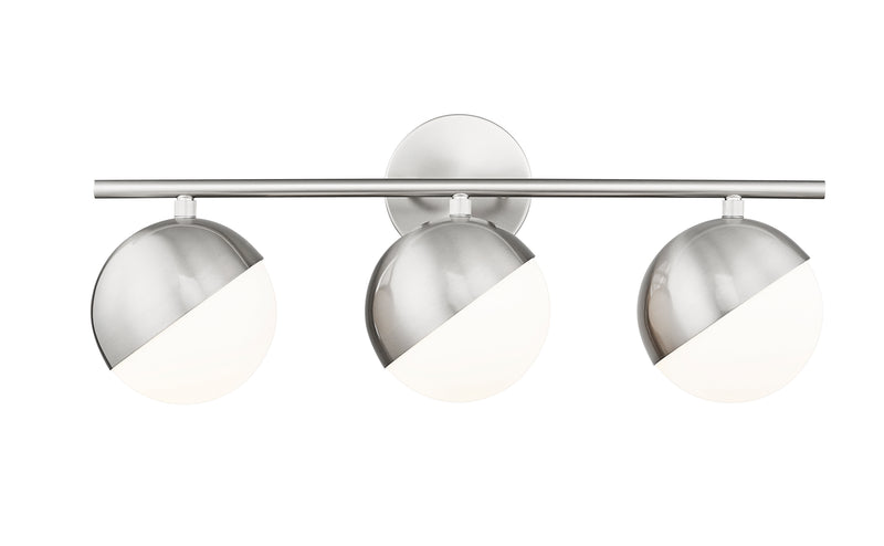 Realm Sphere 3 Light 24" Vanity in Brushed Nickel