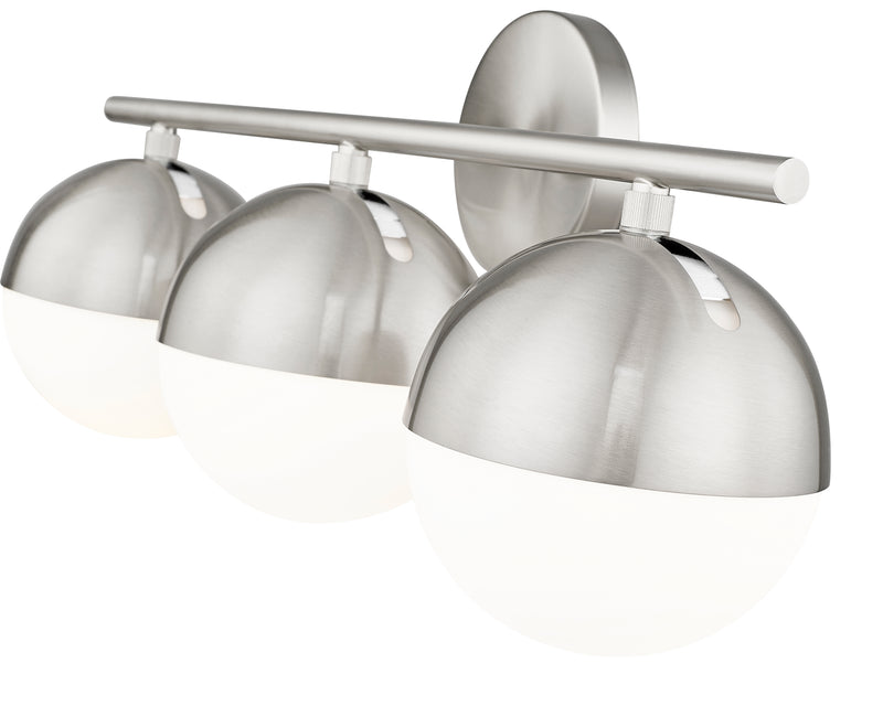 Realm Sphere 3 Light 24" Vanity in Brushed Nickel