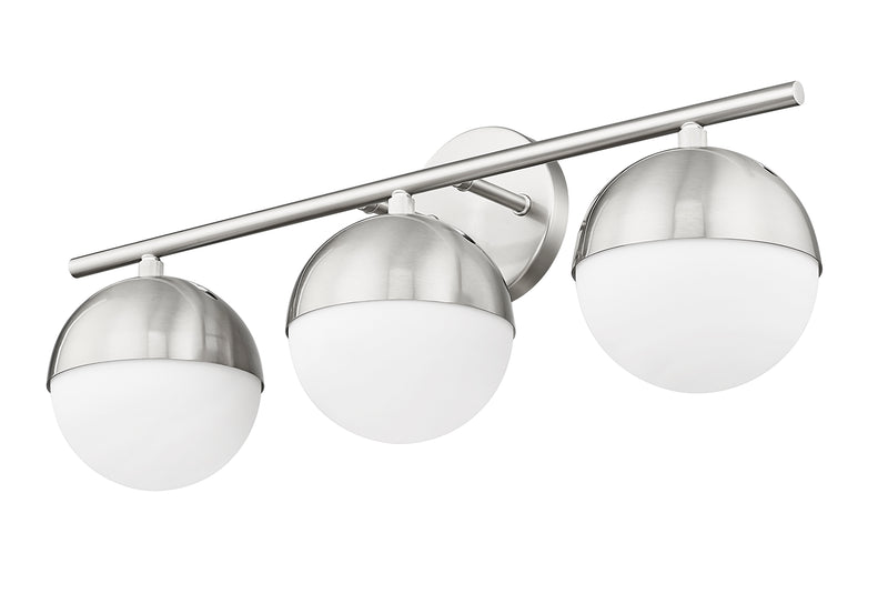 Realm Sphere 3 Light 24" Vanity in Brushed Nickel