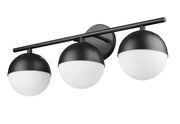 Realm Sphere 3 Light 24" Vanity in Matte Black