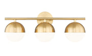 Realm Sphere 3 Light 24" Vanity in Modern Gold