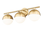 Realm Sphere 3 Light 24" Vanity in Modern Gold