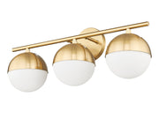 Realm Sphere 3 Light 24" Vanity in Modern Gold