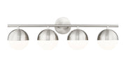 Realm Sphere 4 Light 32.25" Vanity in Brushed Nickel