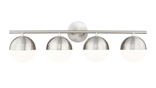Realm Sphere 4 Light 32.25" Vanity in Brushed Nickel