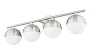 Realm Sphere 4 Light 32.25" Vanity in Brushed Nickel