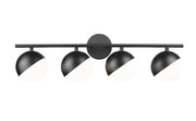 Realm Sphere 4 Light 32.25" Vanity in Matte Black