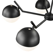 Realm Sphere 5 Light 32" Chandelier in Matte Black