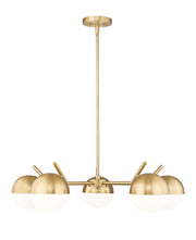 Realm Sphere 5 Light 32" Chandelier in Modern Gold