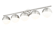 Realm Sphere 5 Light 40" Vanity in Brushed Nickel