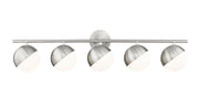 Realm Sphere 5 Light 40" Vanity in Brushed Nickel