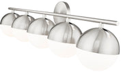 Realm Sphere 5 Light 40" Vanity in Brushed Nickel