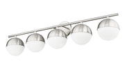 Realm Sphere 5 Light 40" Vanity in Brushed Nickel