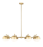 Realm Sphere 8 Light 44" Chandelier in Modern Gold