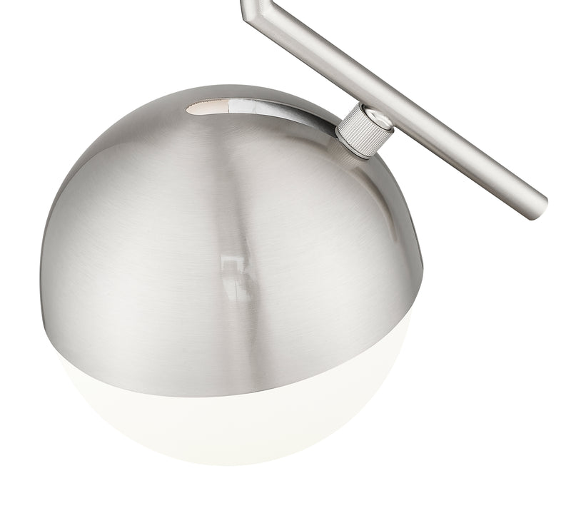 Realm Sphere 1 Light 8.5" Pendant in Brushed Nickel