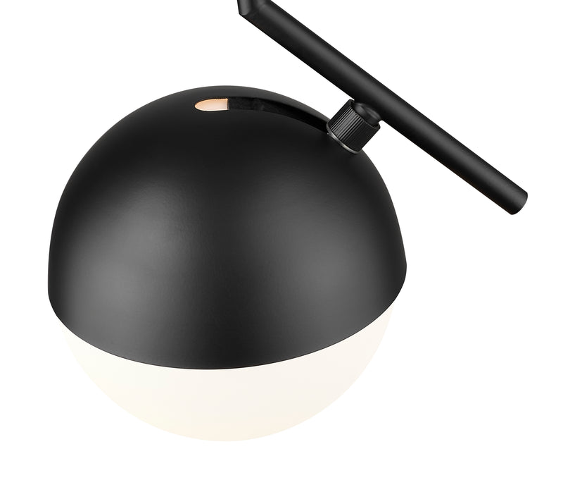 Realm Sphere 1 Light 8.5" Pendant in Matte Black