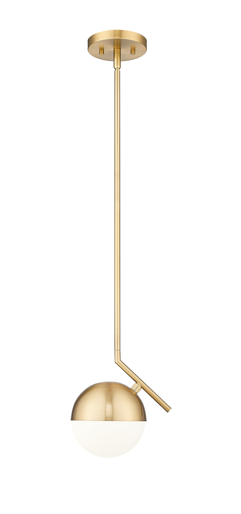 Realm Sphere 1 Light 8.5" Pendant in Modern Gold